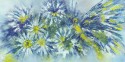 butterfly and camomiles
